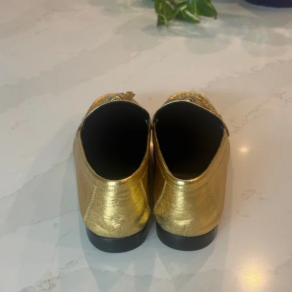 Veronica Beard Gold Tassel Loafer NEW Size 7 NWT - Picture 11 of 15